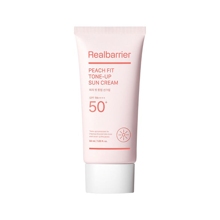 [Realbarrier] Peach Fit Tone-Up Sun Cream 50ml (SPF50+, PA++++)
